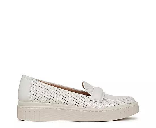 LifeStride Genevachop Women's Loafers, Size: 8, White Faux Leather Product Image