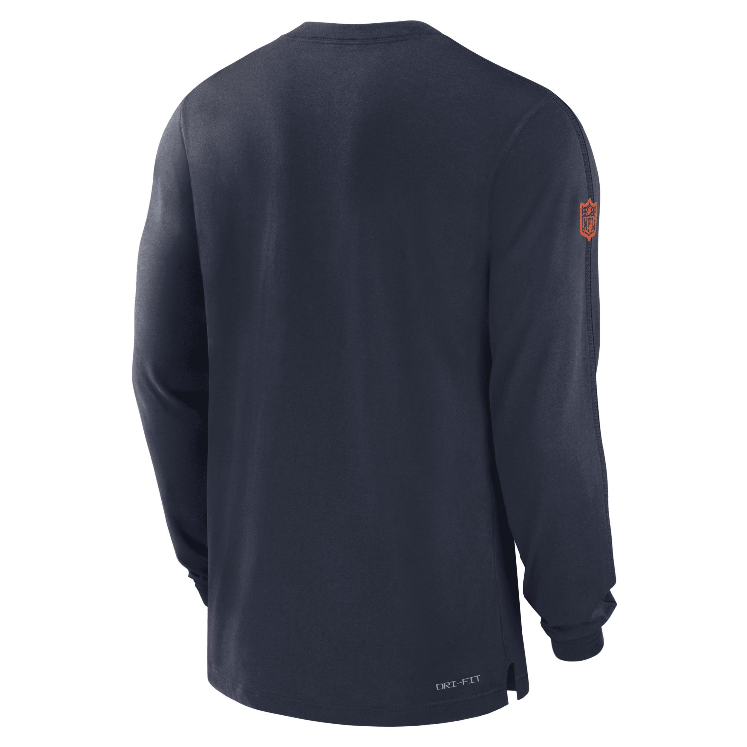 Chicago Bears Sideline Player Team Issue Mens Nike Mens Dri-FIT Long-Sleeve Top Product Image