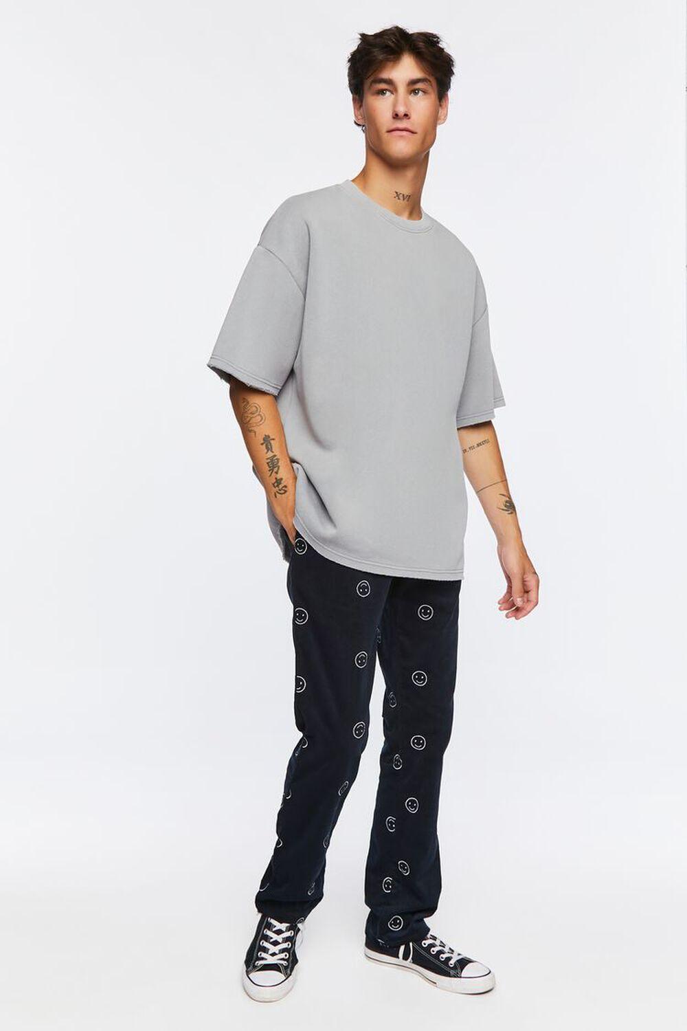 Happy Face Corduroy Drawstring Pants | Forever 21 Product Image