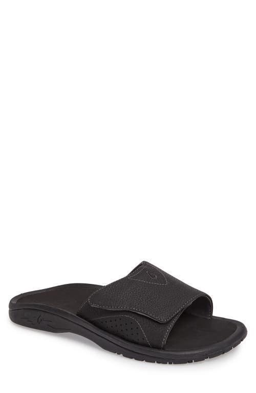 OluKai Nalu Slide (Dark Java/Dark Java) Men's Slide Shoes Product Image