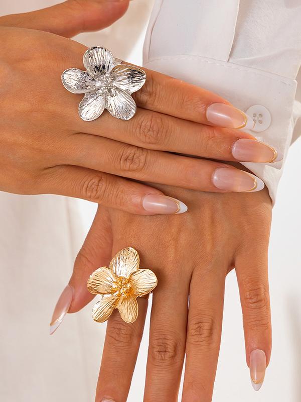 Flower Shape Geometric Rings Accessories Product Image