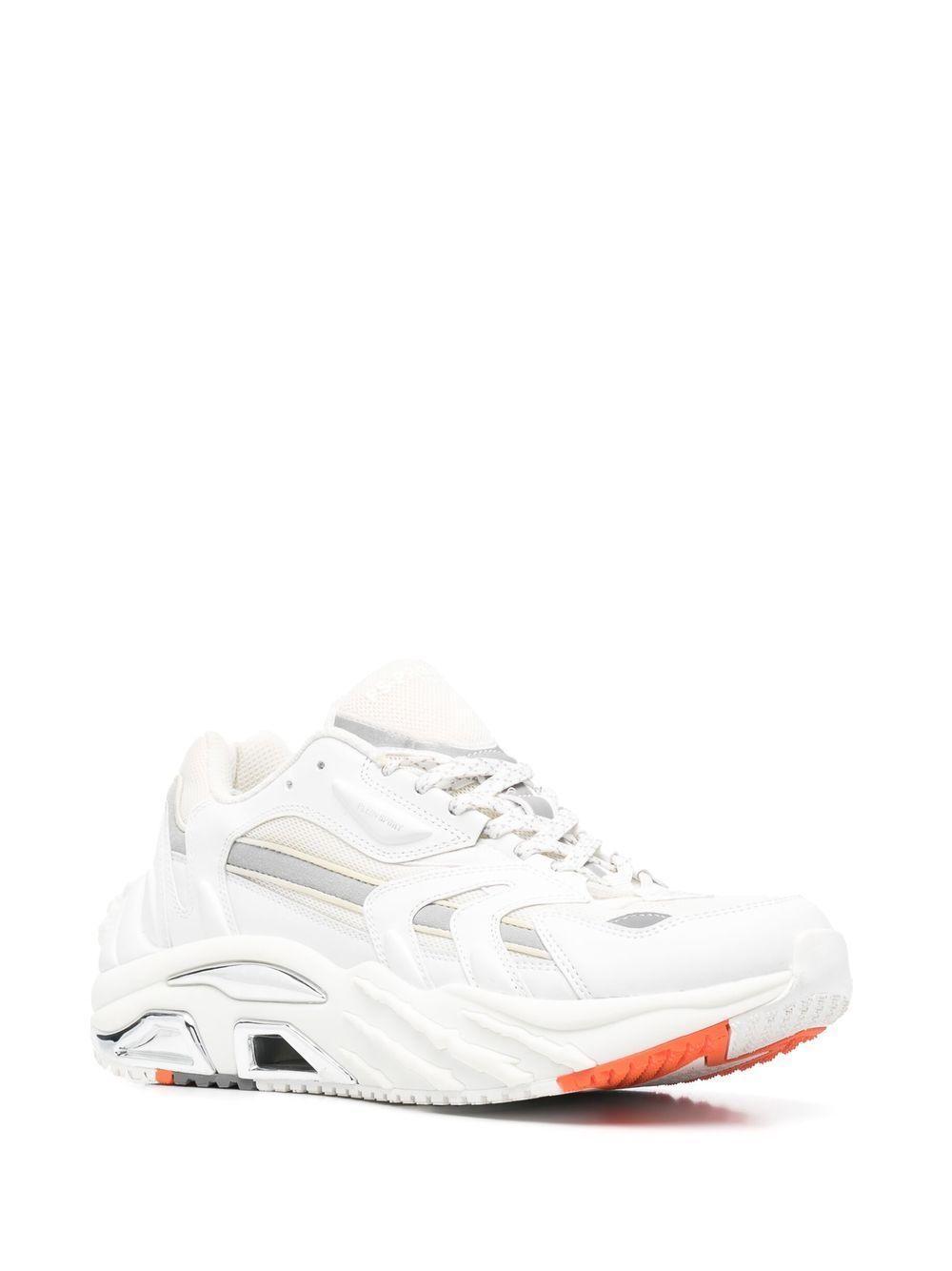 Scratch panelled lace-up sneakers Product Image