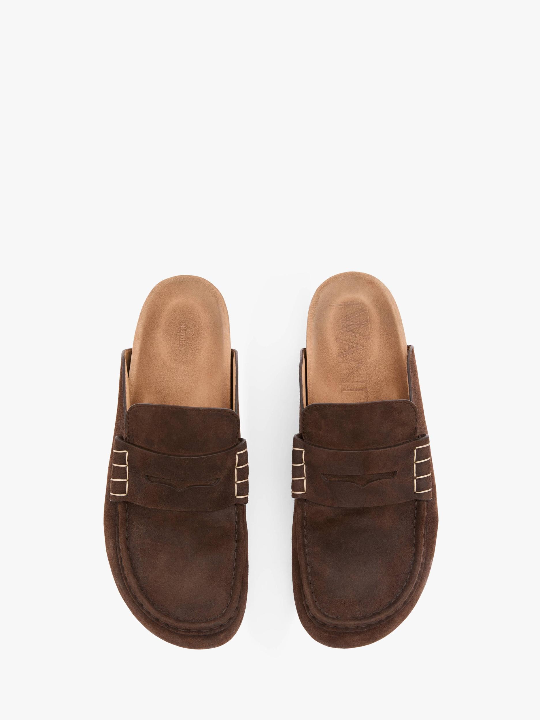 STITCH LOAFER - SUEDE MULES Product Image