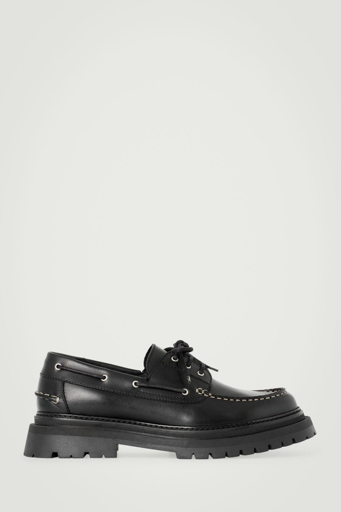 CHUNKY LEATHER BOAT SHOES Product Image