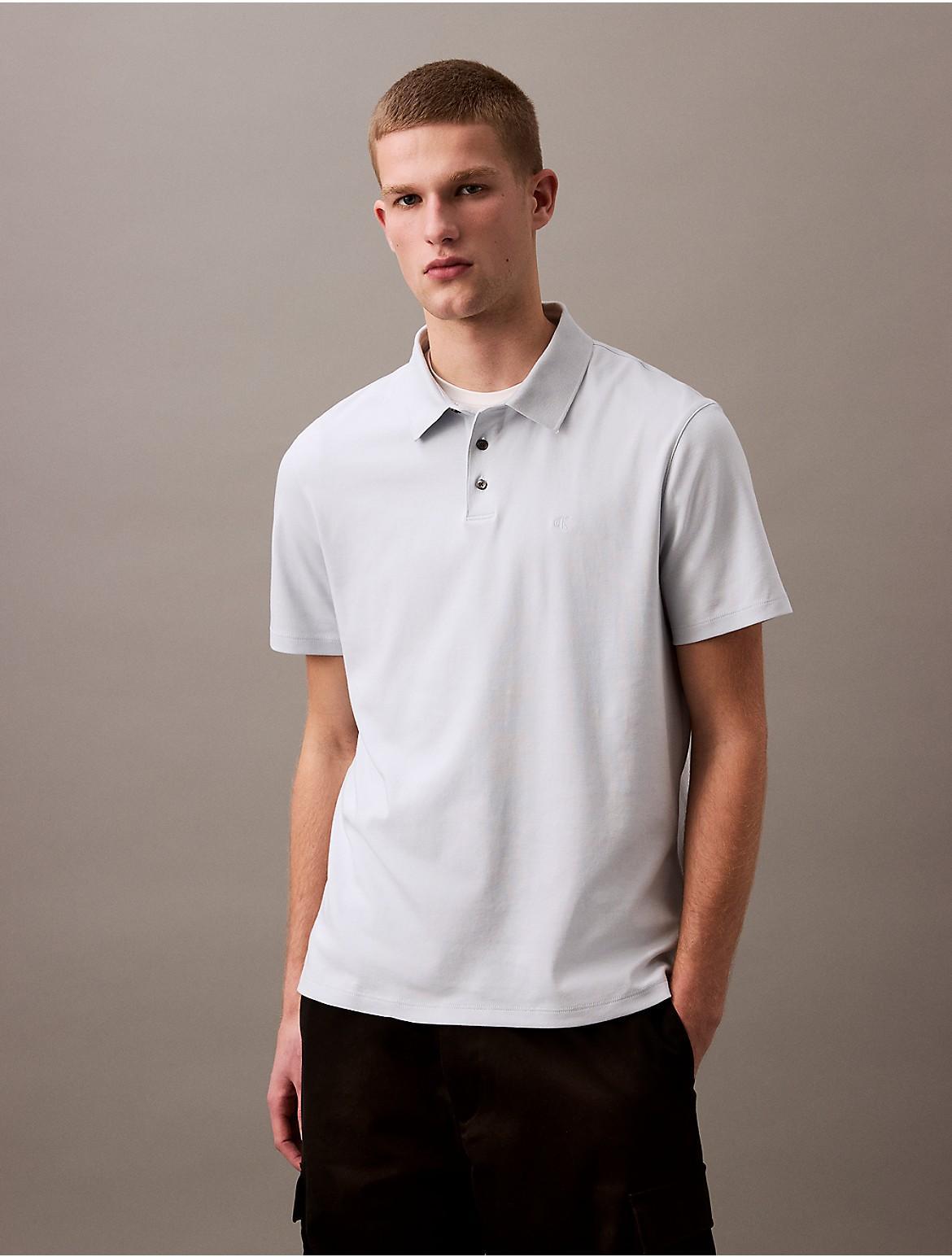 Calvin Klein Men's Supima Cotton Classic Polo Shirt - White - XS Product Image