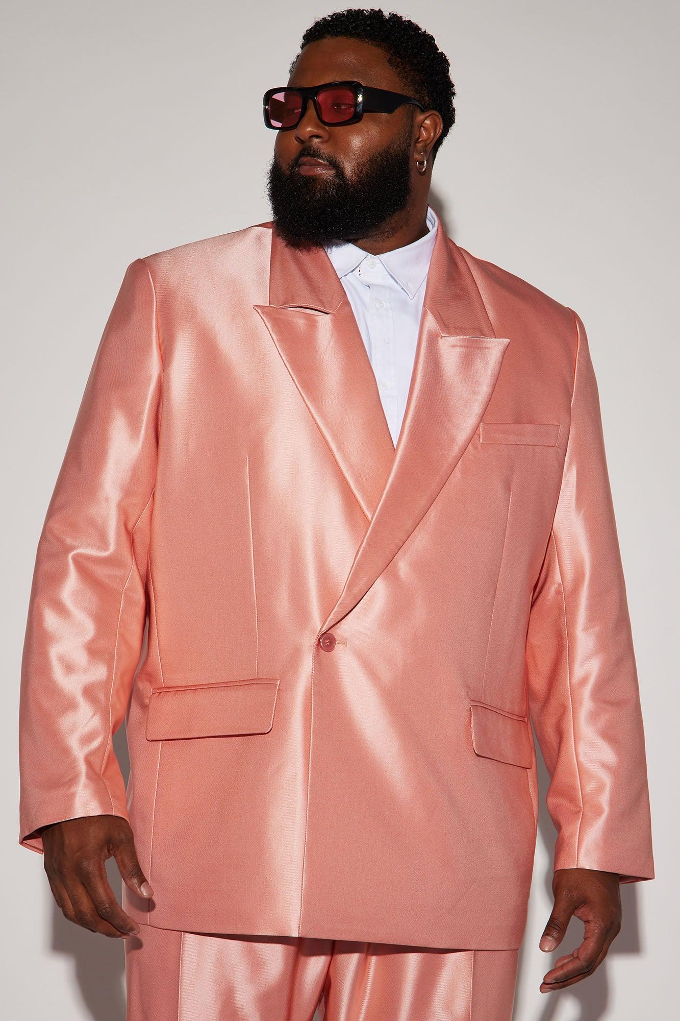 Call On Me Boxy Double Breasted Suit Jacket - Mauve Product Image