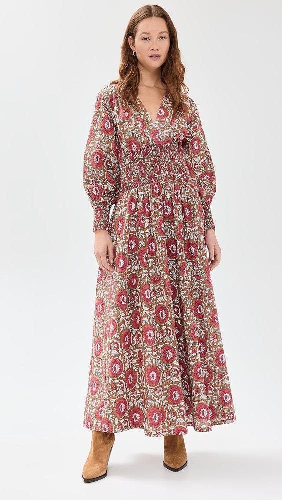 Culthera Manila Rose Blockprint Dress | Shopbop Product Image