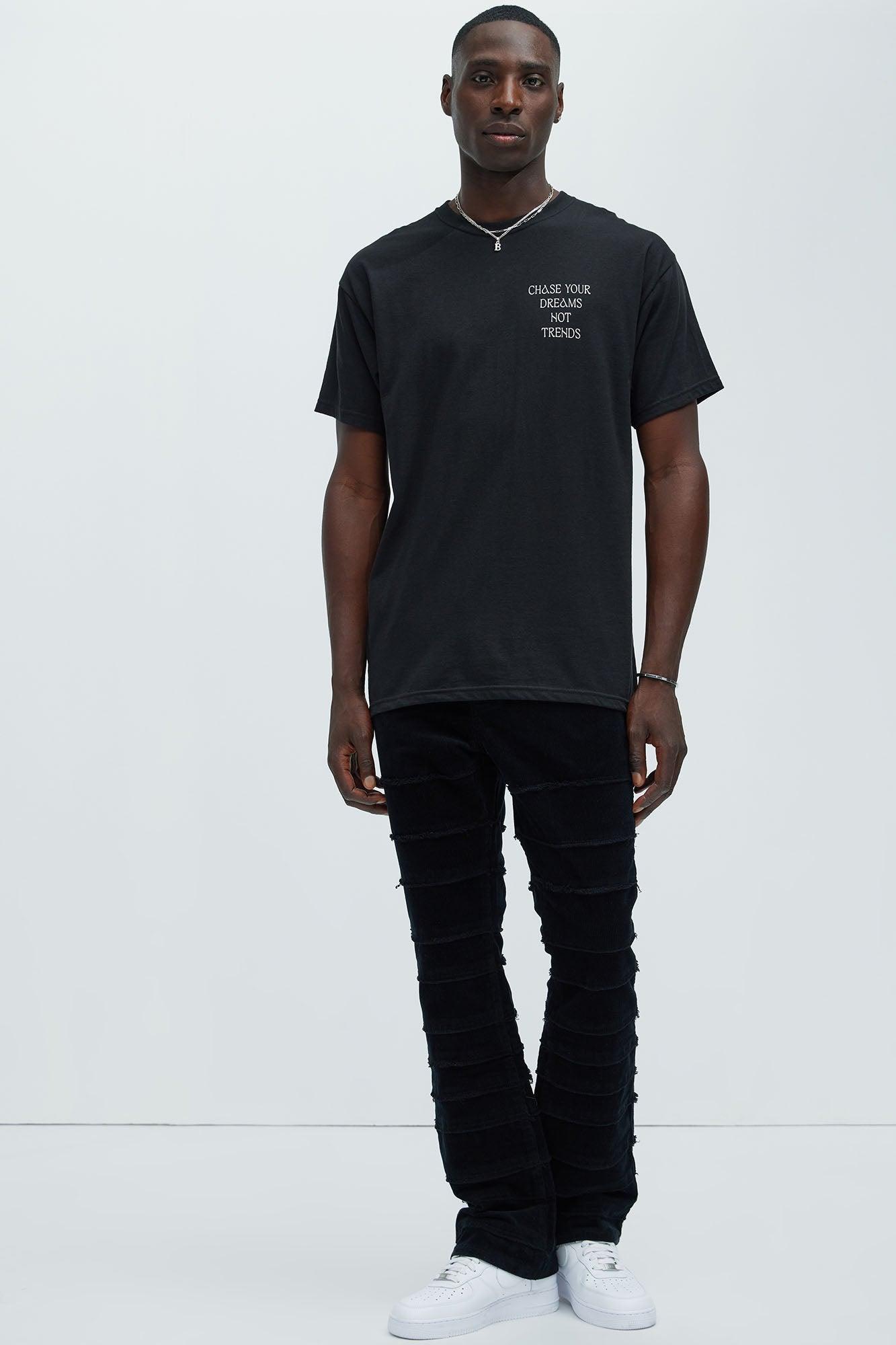 Cover Me Straight Corduroy Pants - Black Product Image