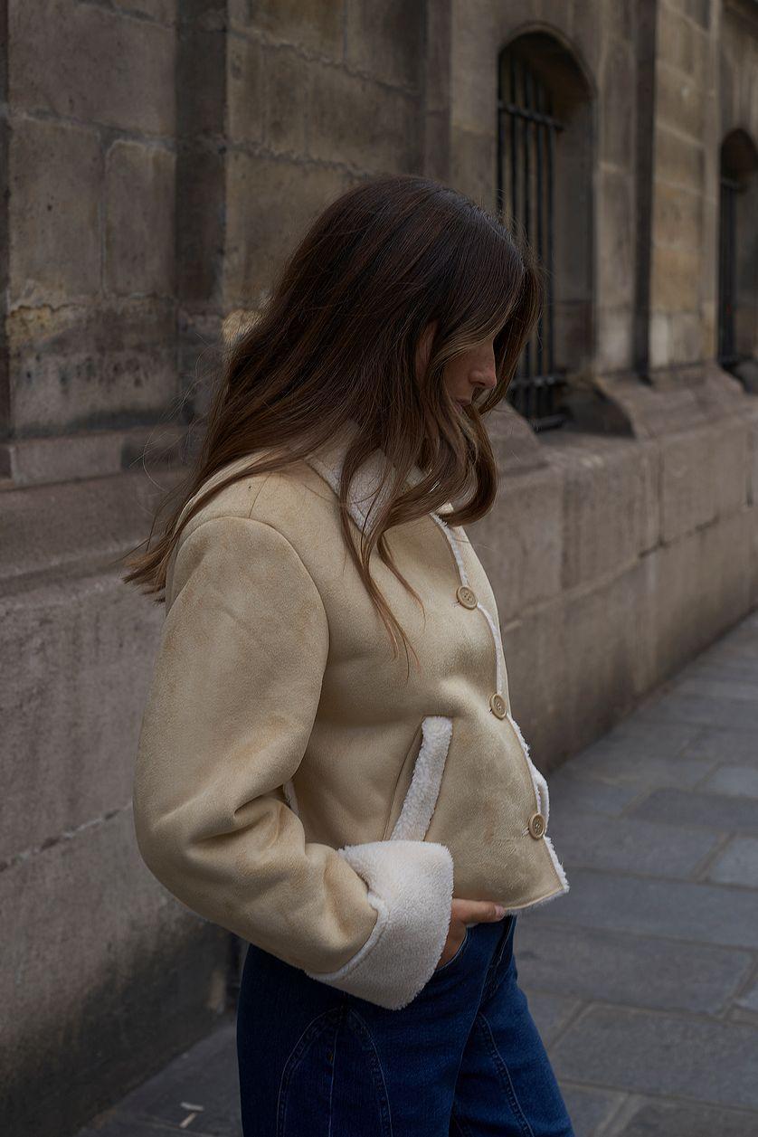 Faux Fur Detail Jacket Product Image