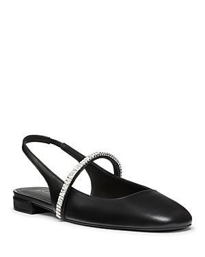 Womens Stefanie Leather Slingback Flats Product Image