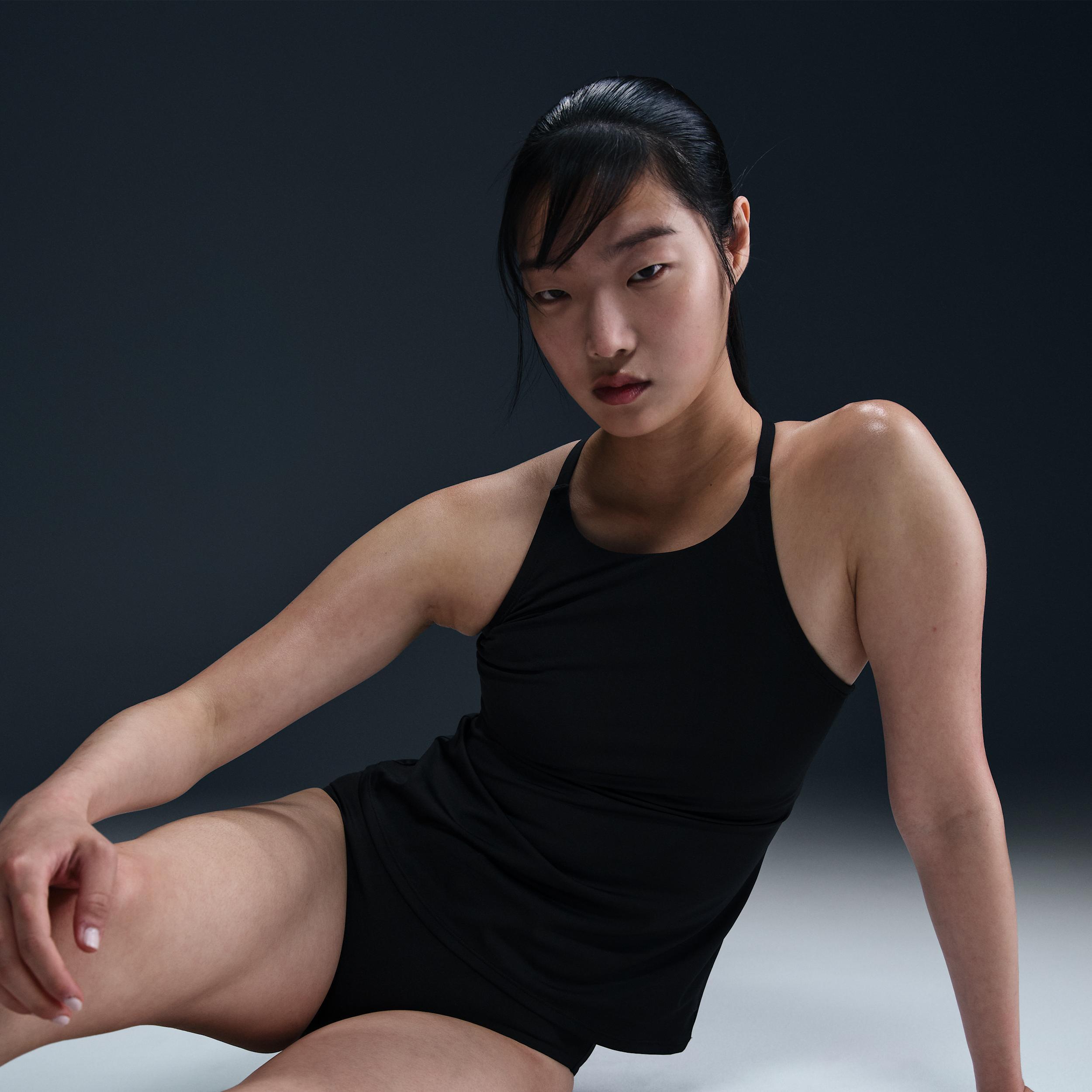 Nike Women's Swim Essential Lace-Up High-Neck Tank Topini Product Image