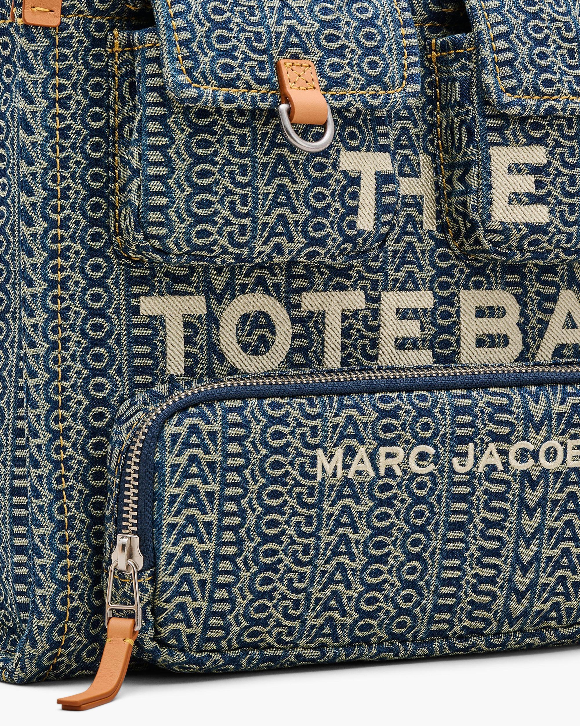 The Cargo Monogram Denim Medium Tote Bag Product Image