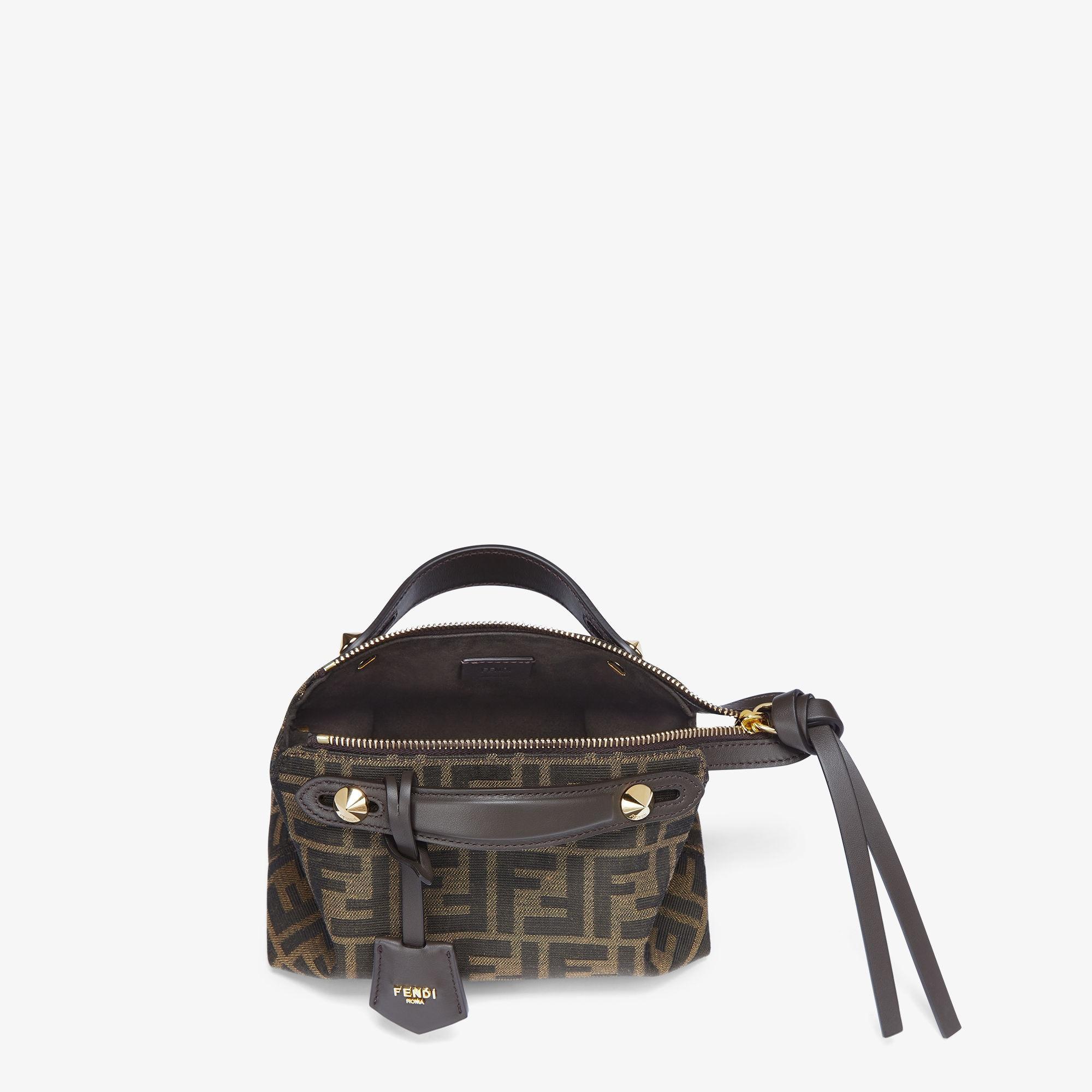 By The Way Soft MiniBrown FF jacquard fabric mini bag Product Image