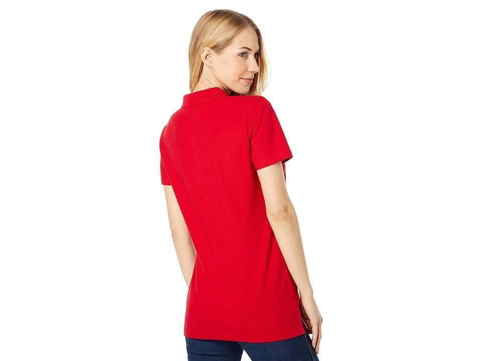 Tommy Hilfiger Solid Short Sleeve Polo Women's Clothing Product Image