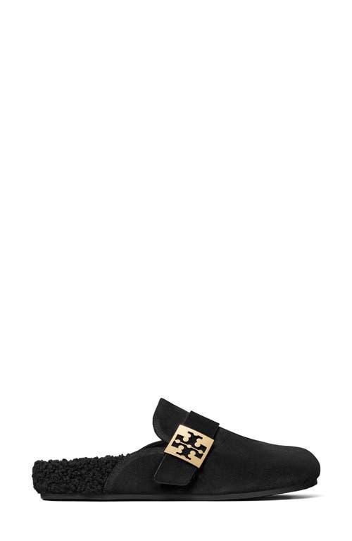 TORY BURCH Mellow Genuine Shearling Mule In Black Product Image