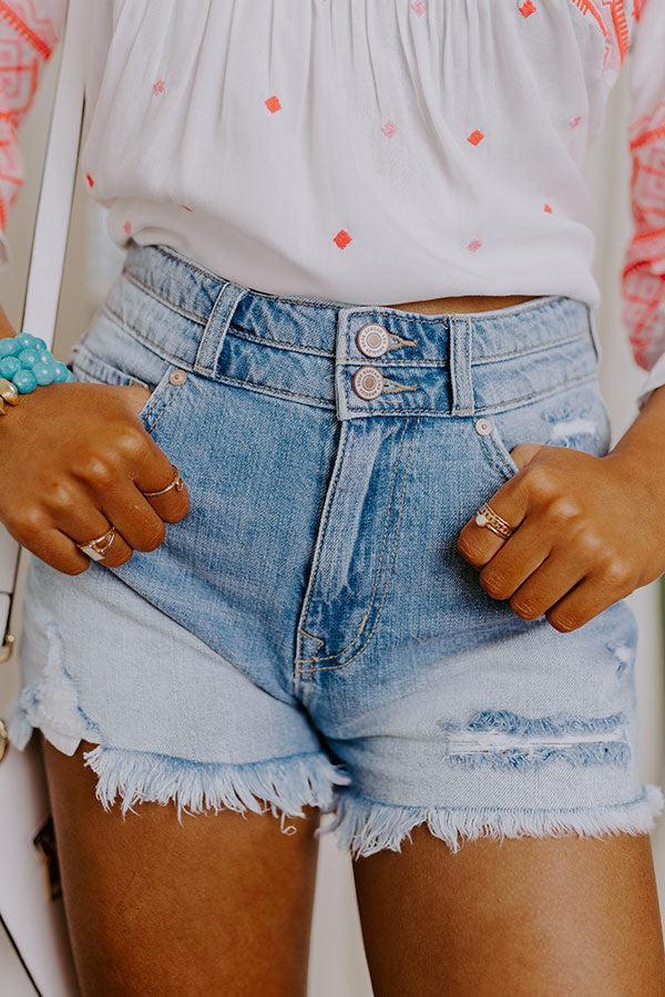 KanCan The Fulton High Waist Distressed Shorts Product Image