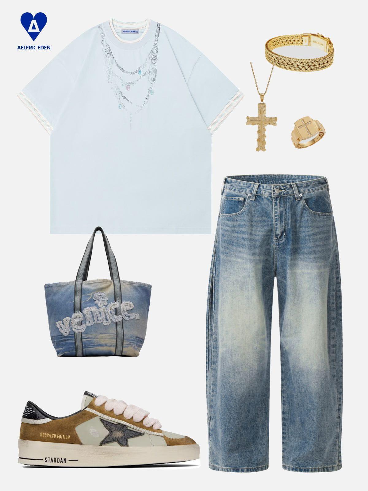 Aelfric Eden Necklace Print Tee Product Image