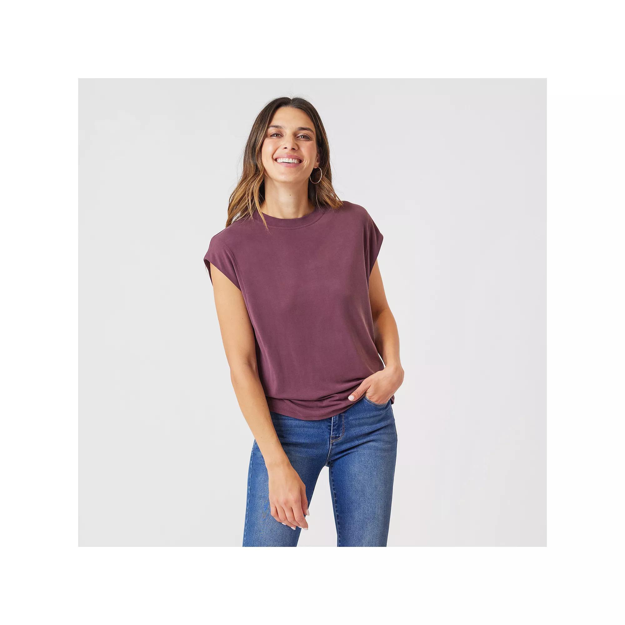 Women's Angels Forever Young Andi T-Shirt, Size: Small, Winetasting Product Image
