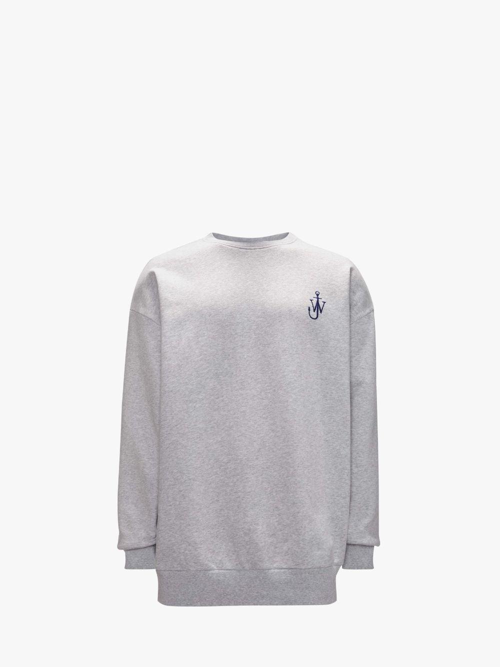 ANCHOR EMBROIDERY BACK PRINT SWEATSHIRT in grey | JW Anderson US  Product Image