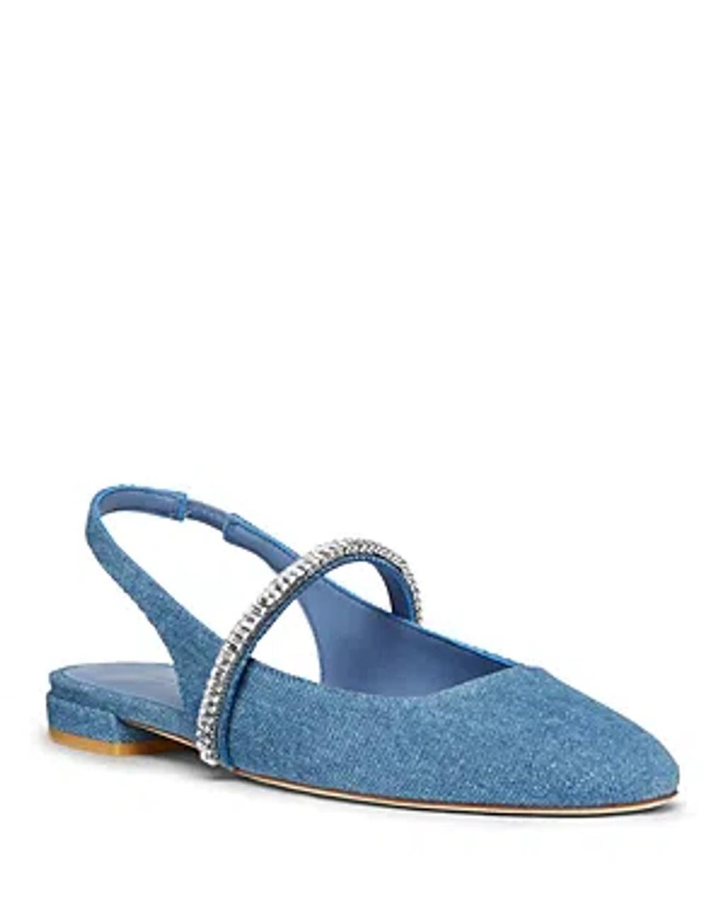 Womens Stefanie Leather Slingback Flats Product Image