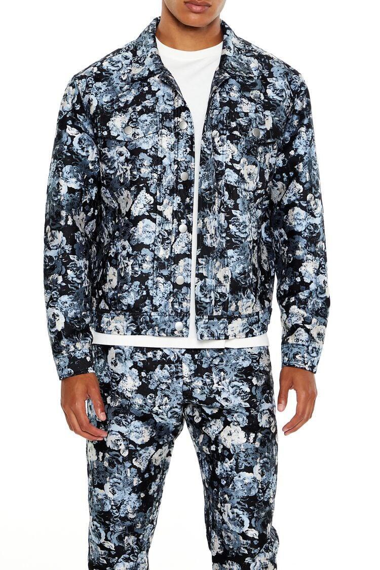 Floral Jacquard Trucker Jacket | Forever 21 Product Image