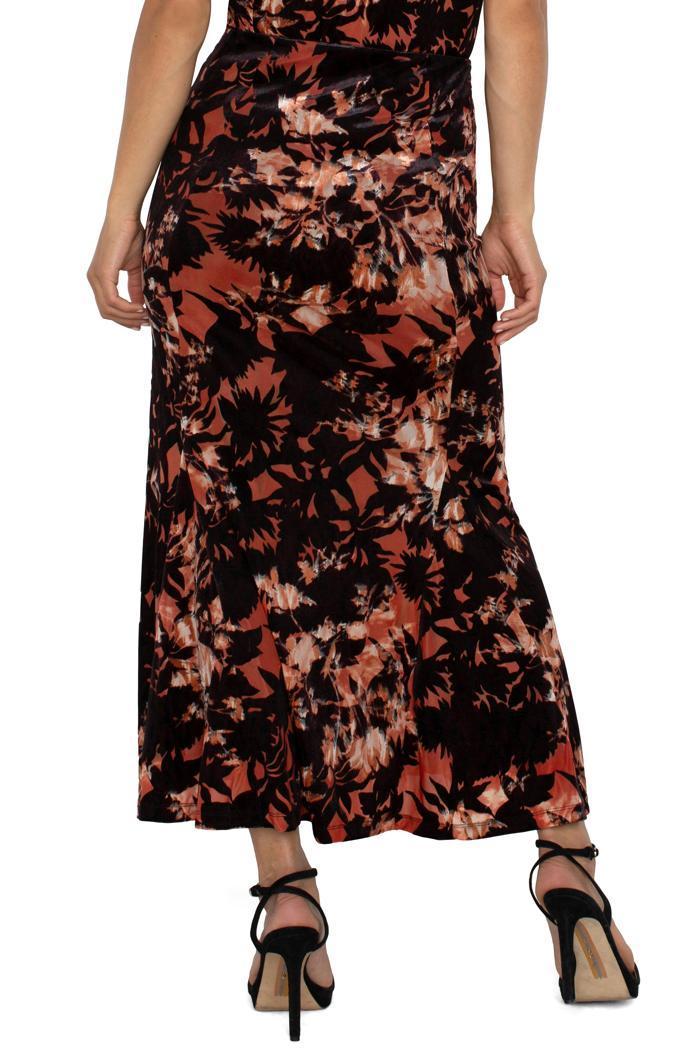Fit & Flare Knit Pull On Skirt W / Lining Product Image