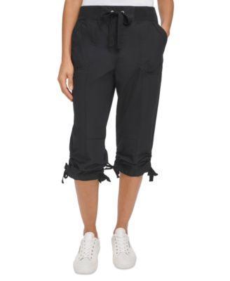 Calvin Klein Womens Convertible Cargo Capri Pants Product Image
