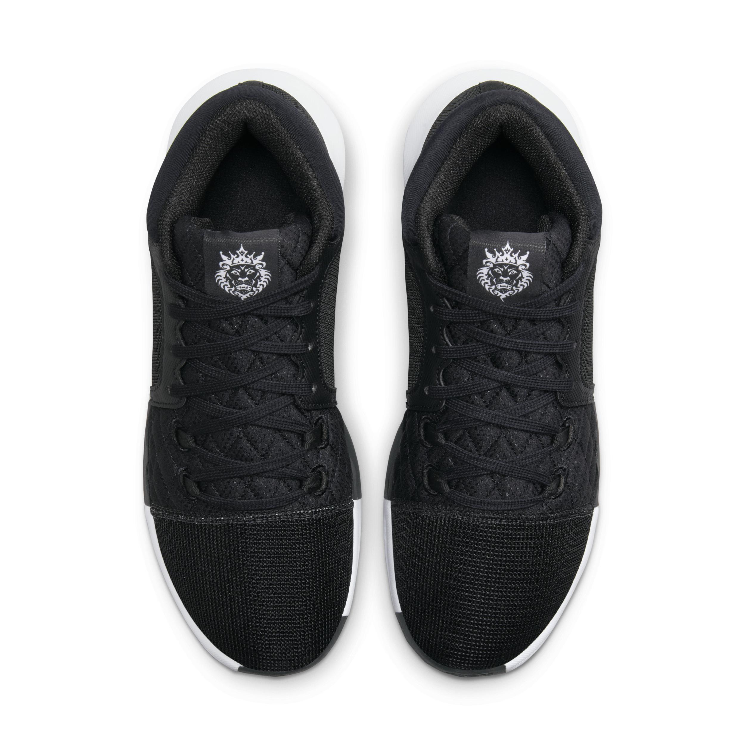 Men's Nike Lebron Witness 8 Basketball Shoes, Size: 11, Black White Black Product Image
