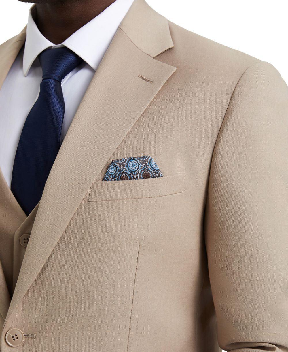 Stacy Adams - 3 Piece Hybrid Fit Suit in Tan Product Image