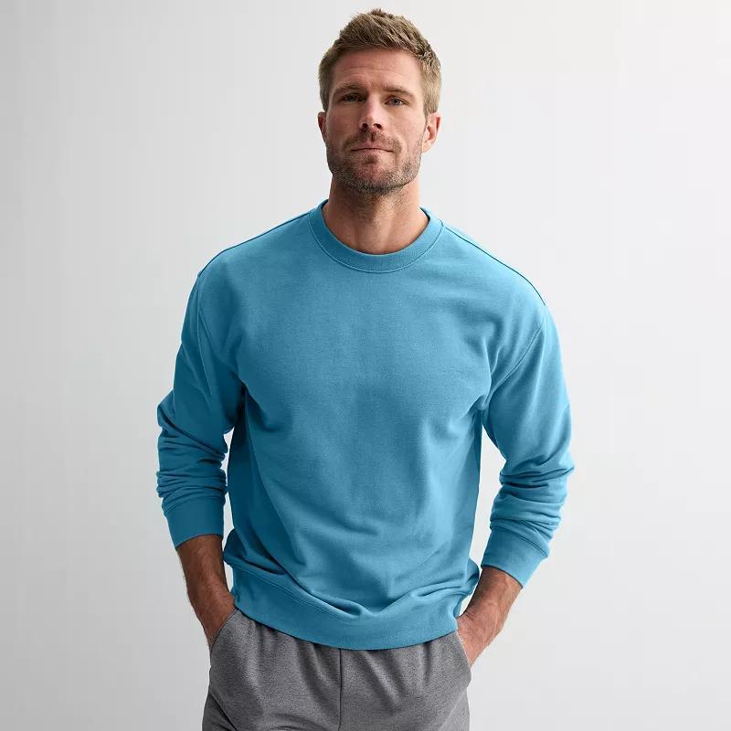 Men's Tek Gear® Weekend French Terry Crewneck Sweatshirt, Size: XL, Army Bottle Product Image
