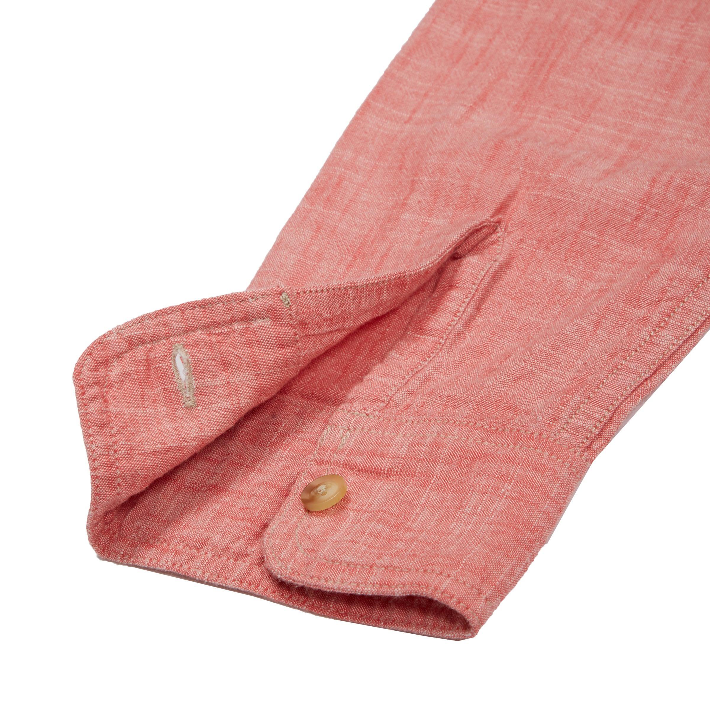 Dunmore Chambray Workshirt - Red (Final Sale)* Product Image