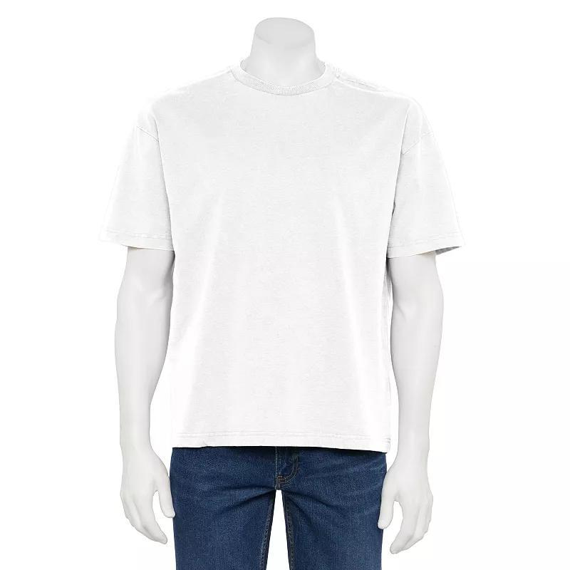 Men's Hollywood Short Sleeve Oversized Tee, Size: XXL, White Product Image