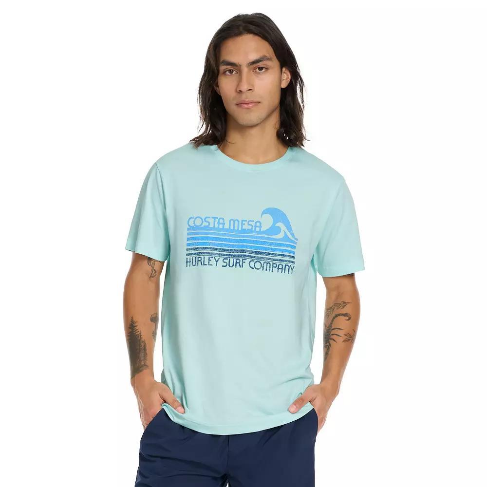 Men's Hurley Tropical Graphic Tee, Size: Small, Blue Tinted Product Image