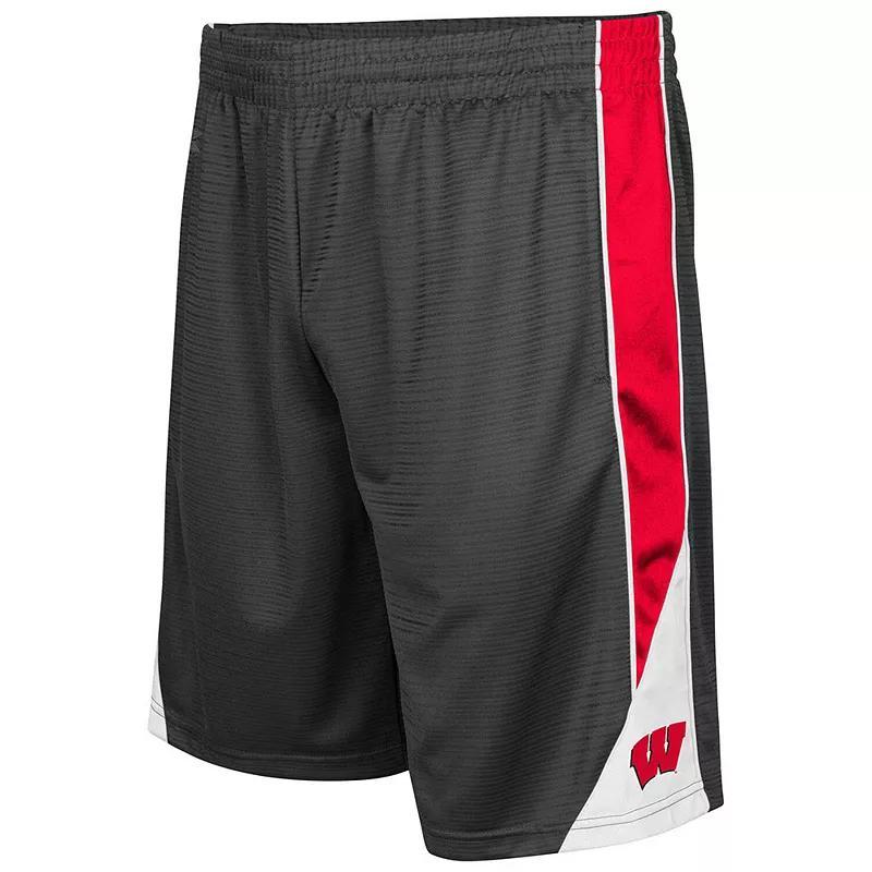 Mens Colosseum Charcoal Wisconsin Badgers Turnover Shorts Product Image