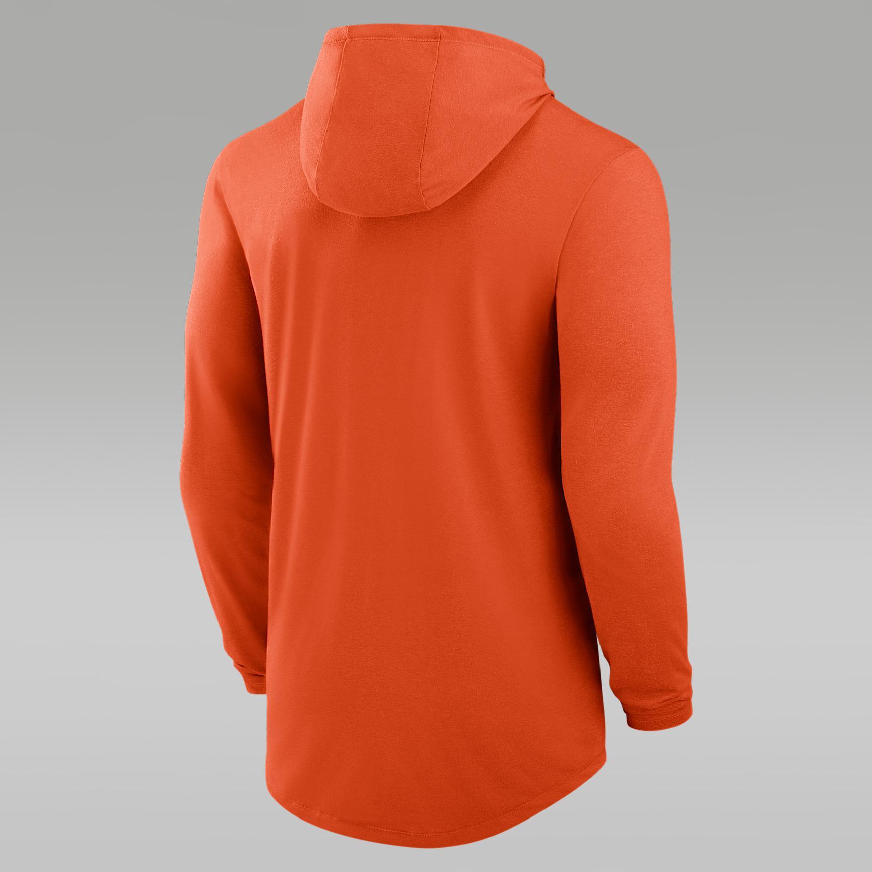 Florida Campus Arch Men's Jordan Brand Dri-FIT College Long-Sleeve Hooded T-Shirt Product Image