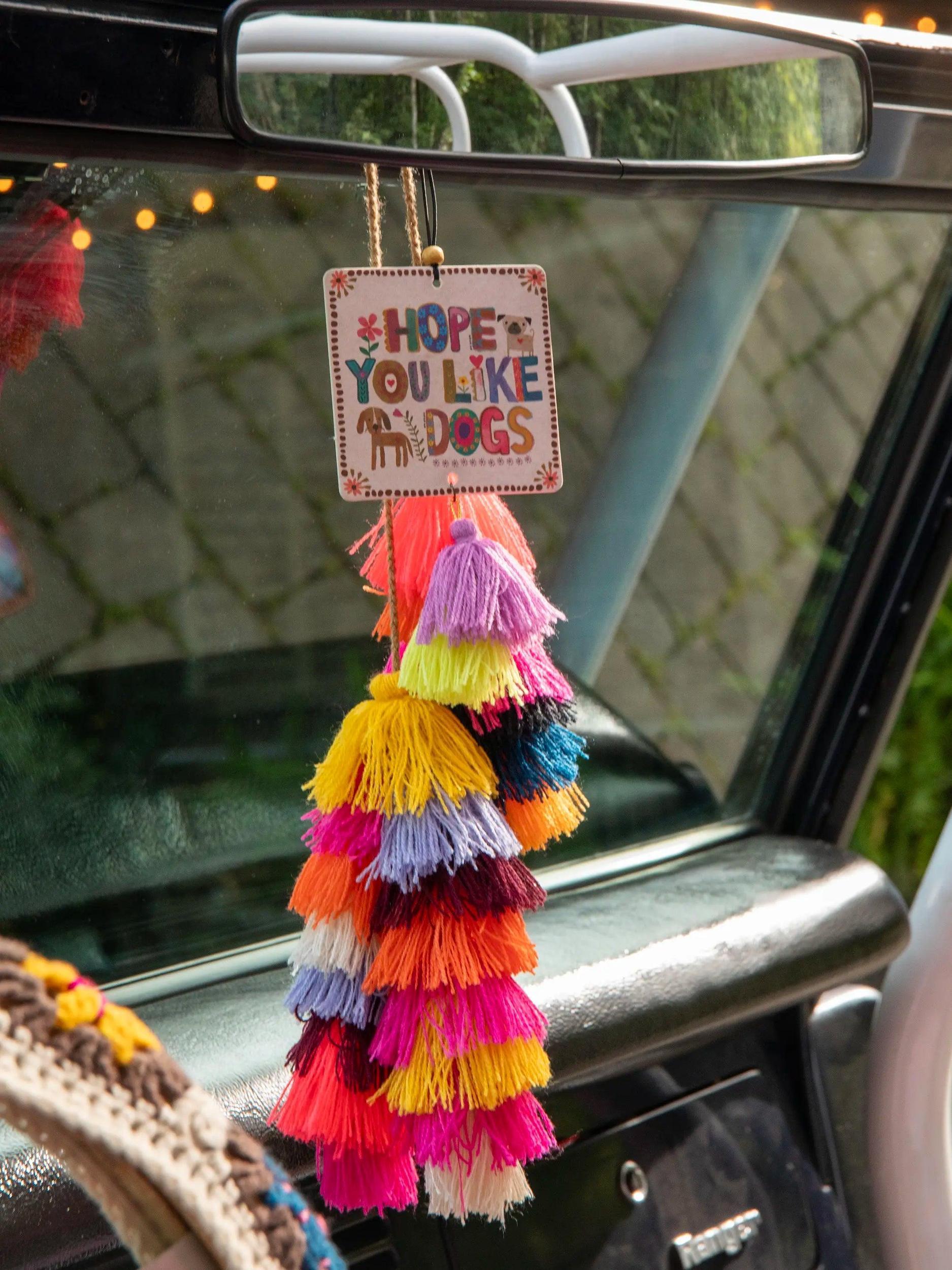 Tassel Tie-On - Coral Product Image