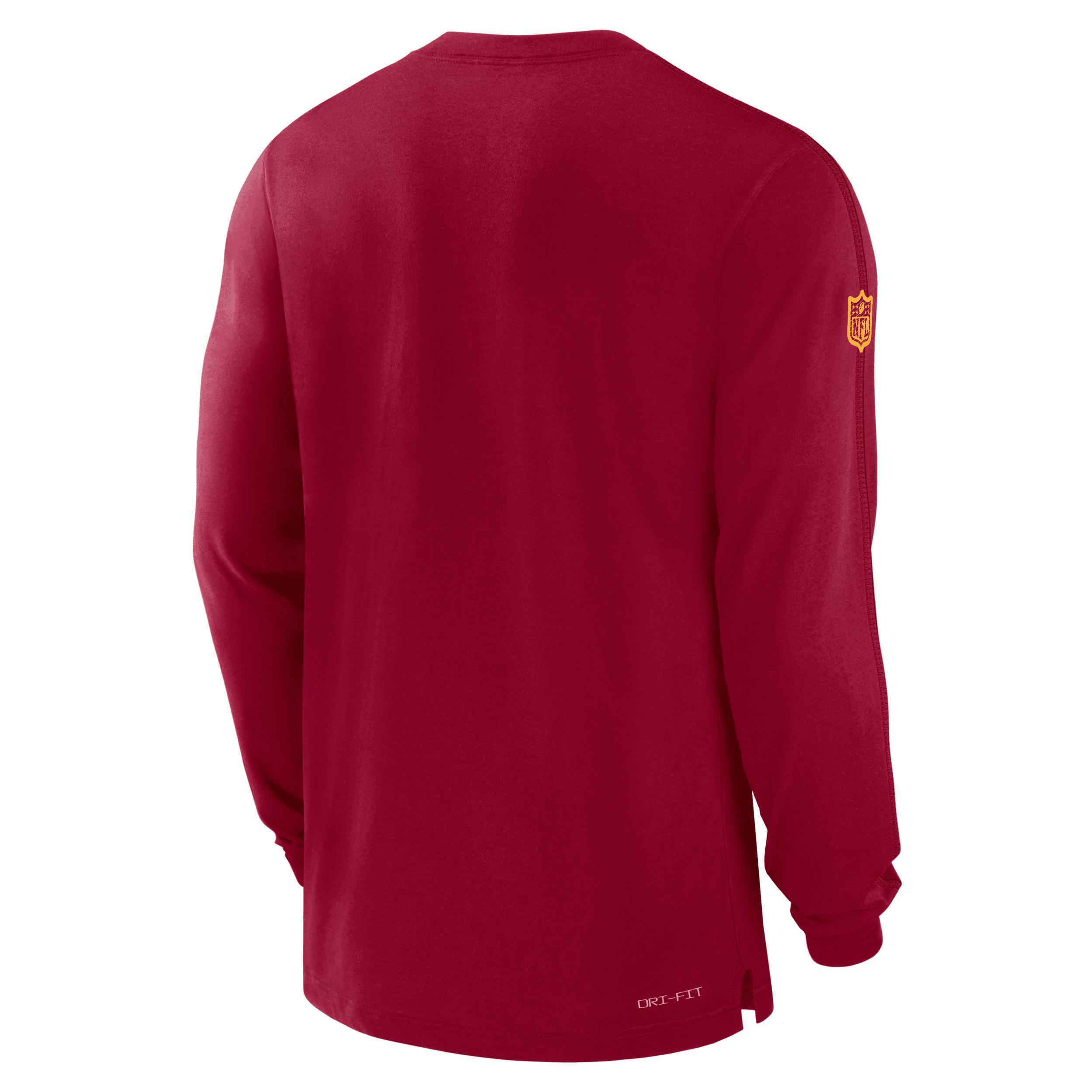 Washington Commanders Sideline Player Team Issue Menâs Nike Men's Dri-FIT Long-Sleeve Top Product Image