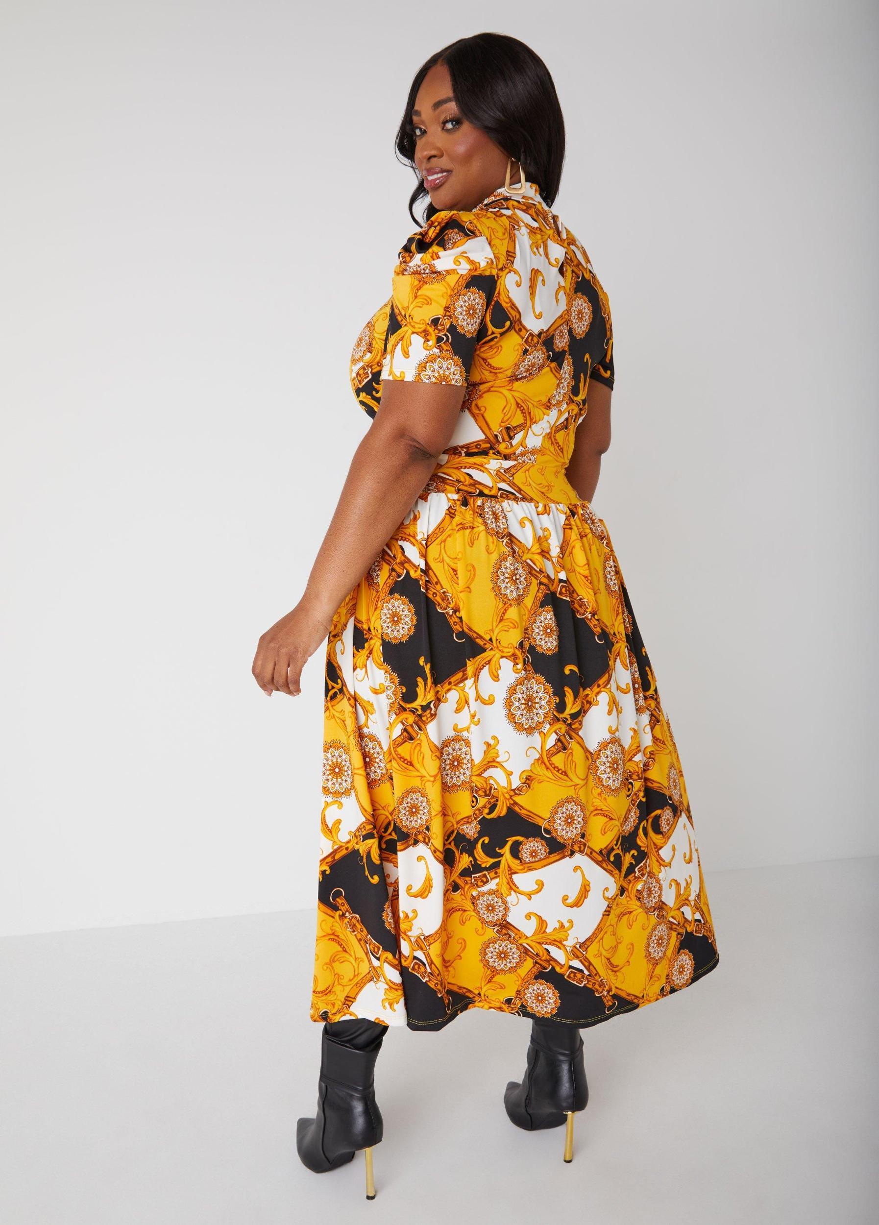 Printed Split Front Duster Product Image