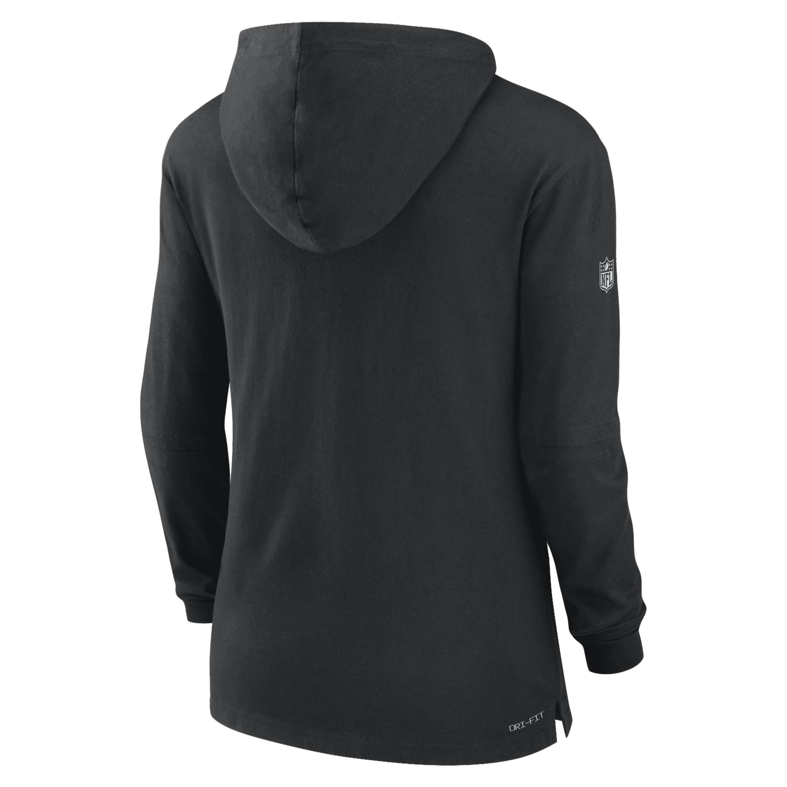 Womens Nike Royal Buffalo Bills Sideline Performance Long Sleeve Hoodie T-shirt Product Image