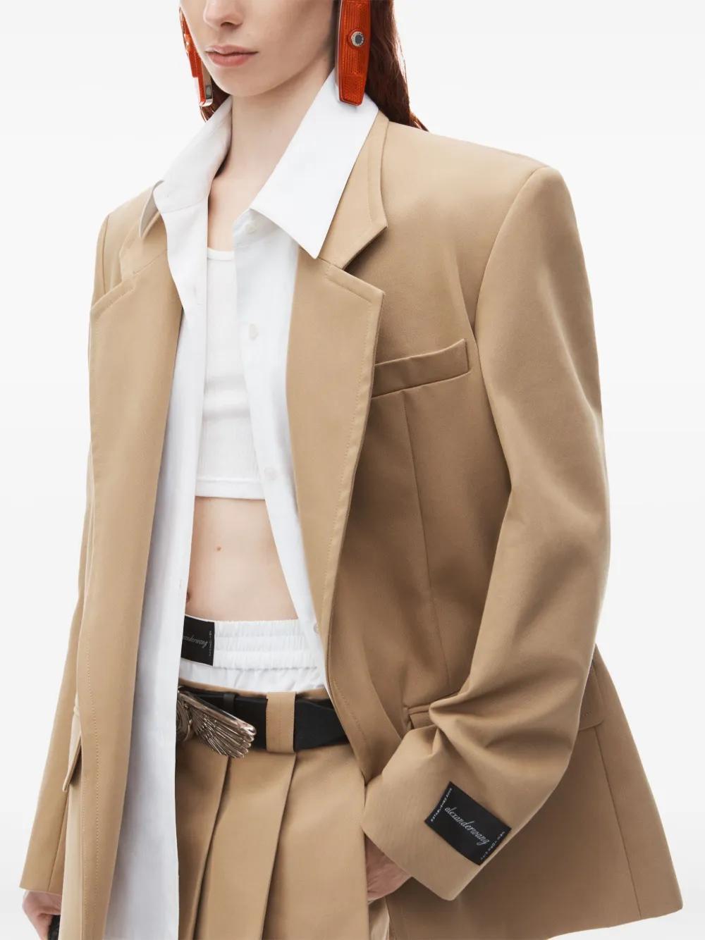 Pre-styled layered single-breasted blazer Product Image