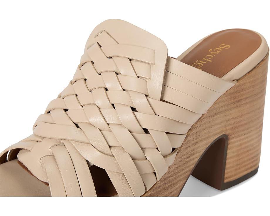 Adorned Raffia Platform Slide Product Image