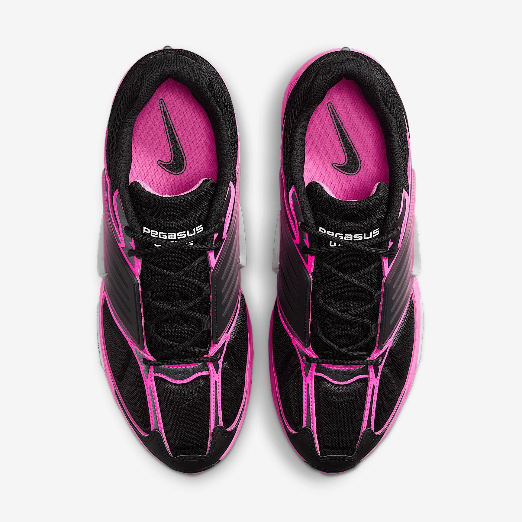 Nike Mens Nike Air Pegasus Wave - Mens Running Shoes Black/Silver /Pink Product Image