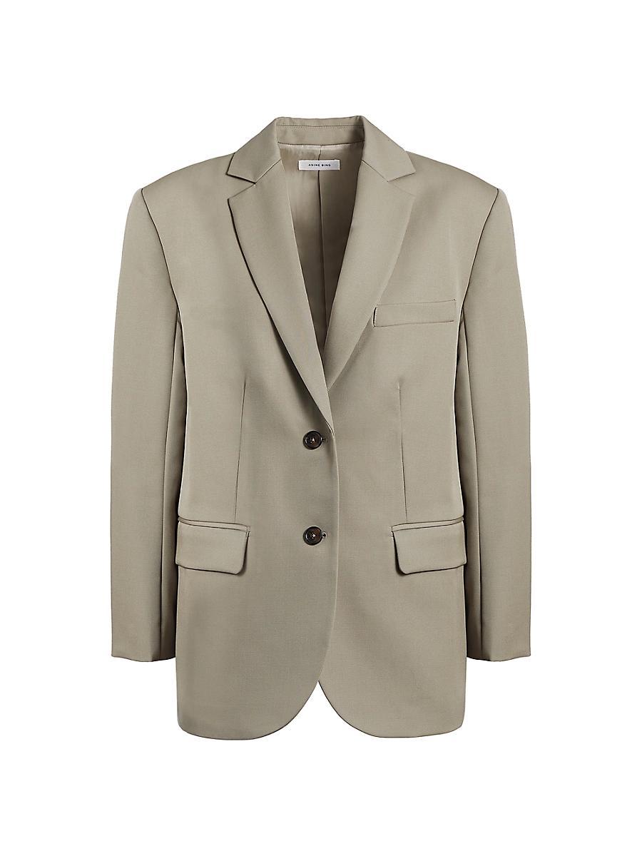 Anine Bing Quinn Wool Blazer Product Image