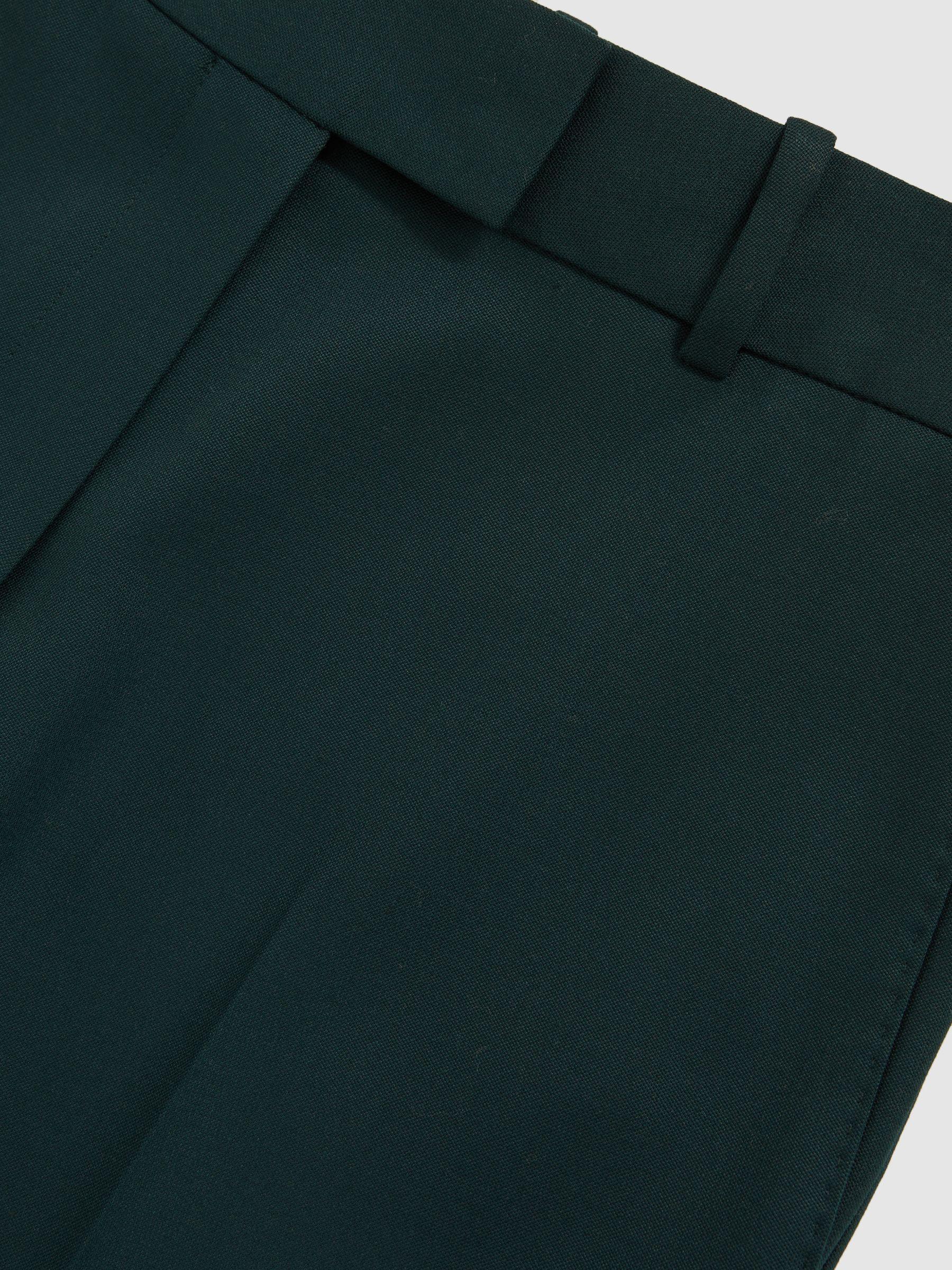 Wool-Blend Slim-Fit Suit Trousers in Green Product Image