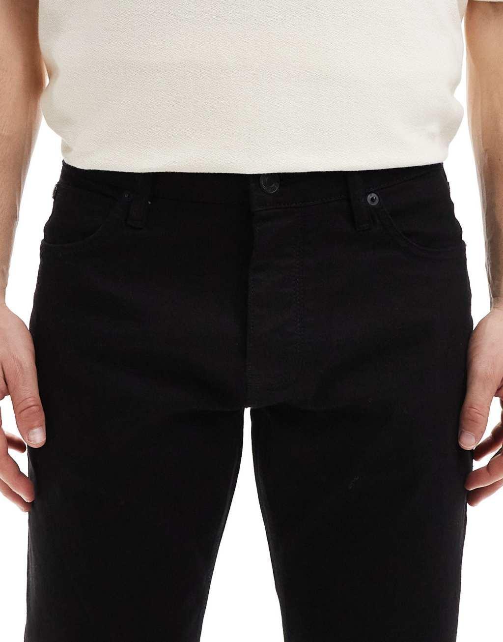 French Connection slim fit jeans in black Product Image