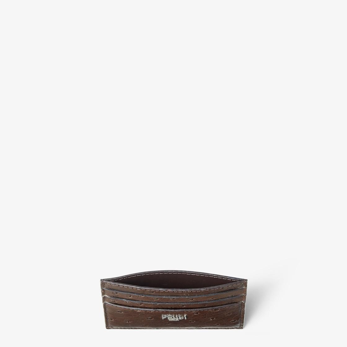 Card holder Brown ostrich card holder Product Image