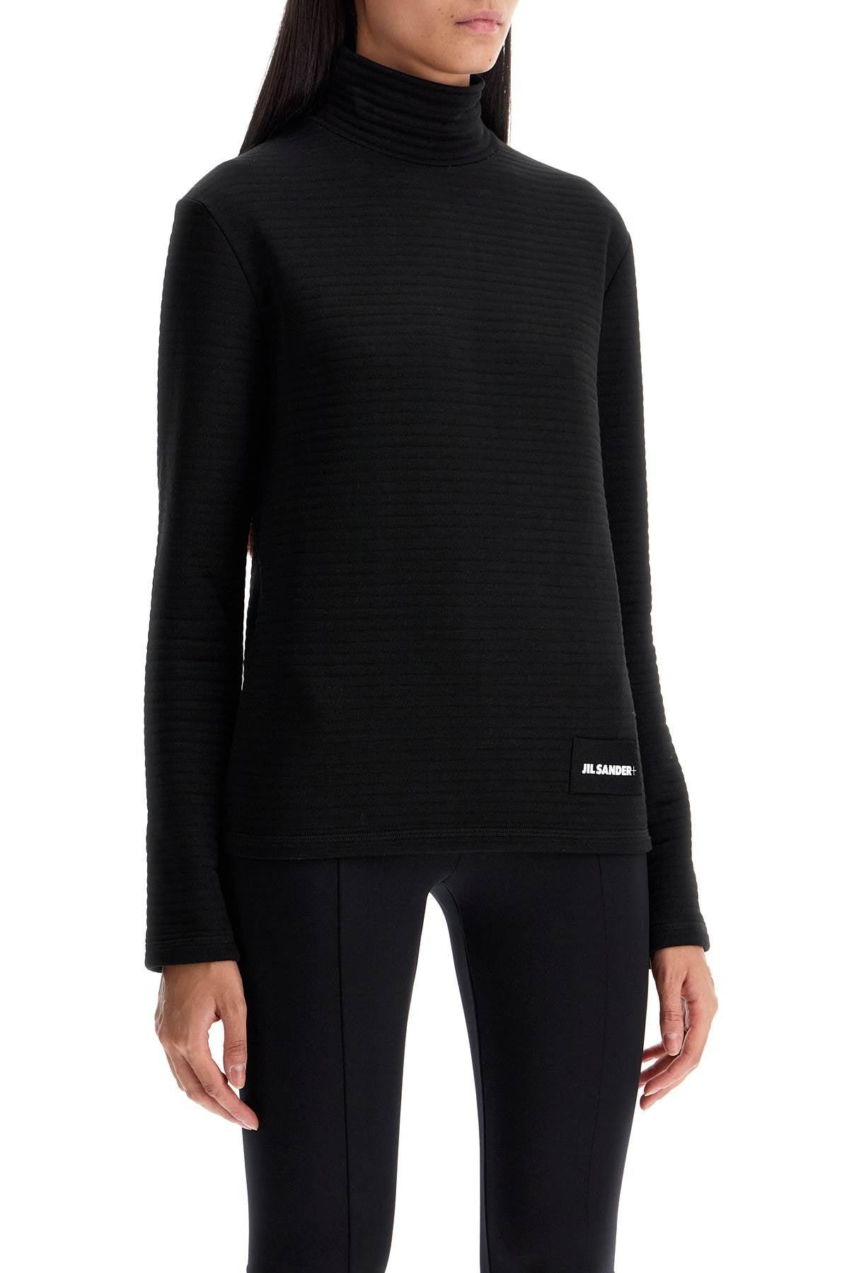JIL SANDER "jersey Stitched Sweat In Black Product Image