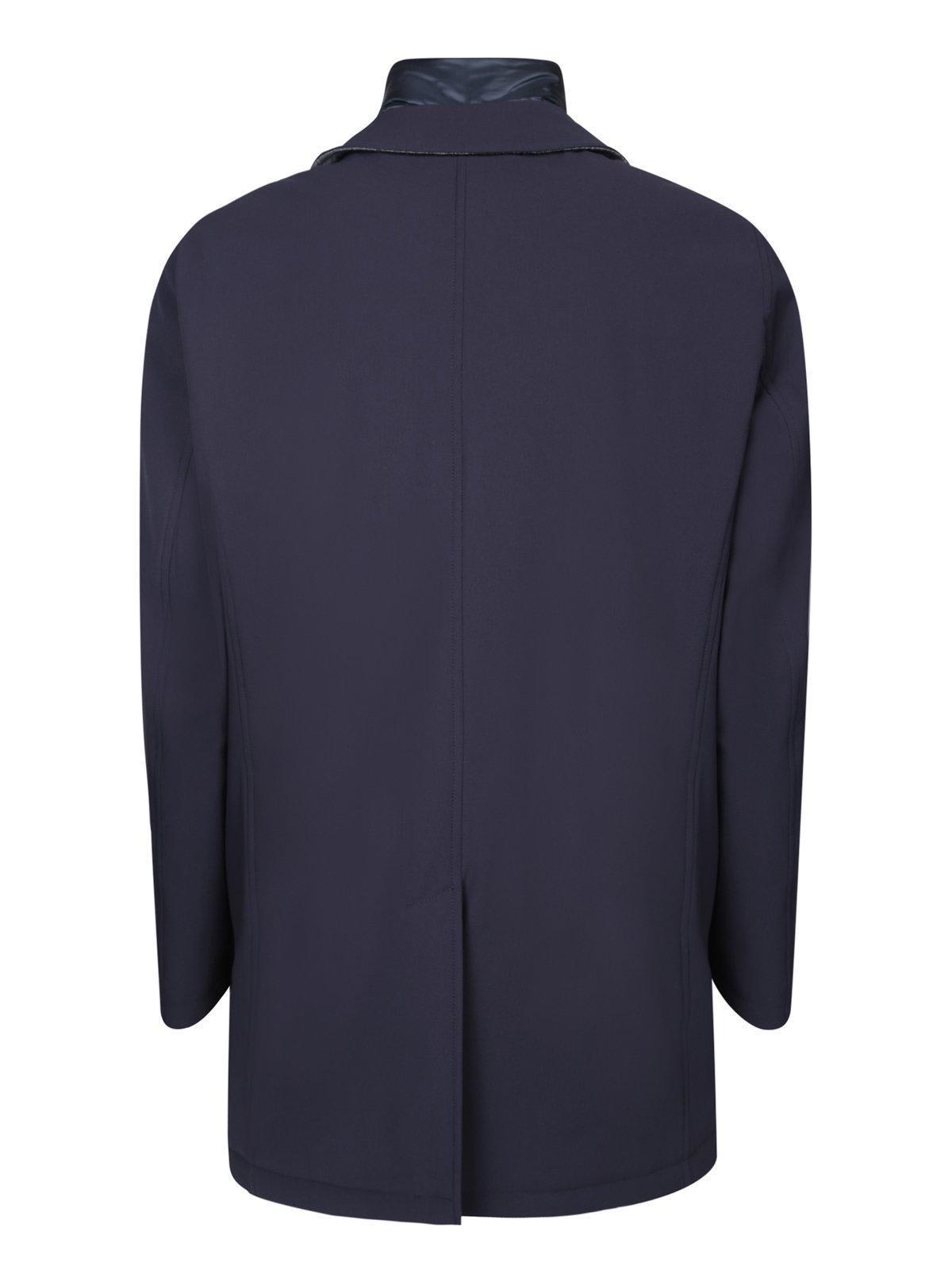 HERNO Coat In Blue Product Image