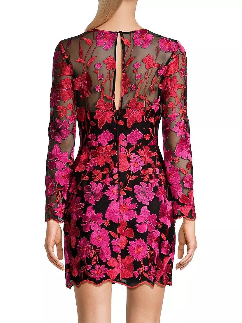 Scottie Floral Mesh Mini Dress Product Image