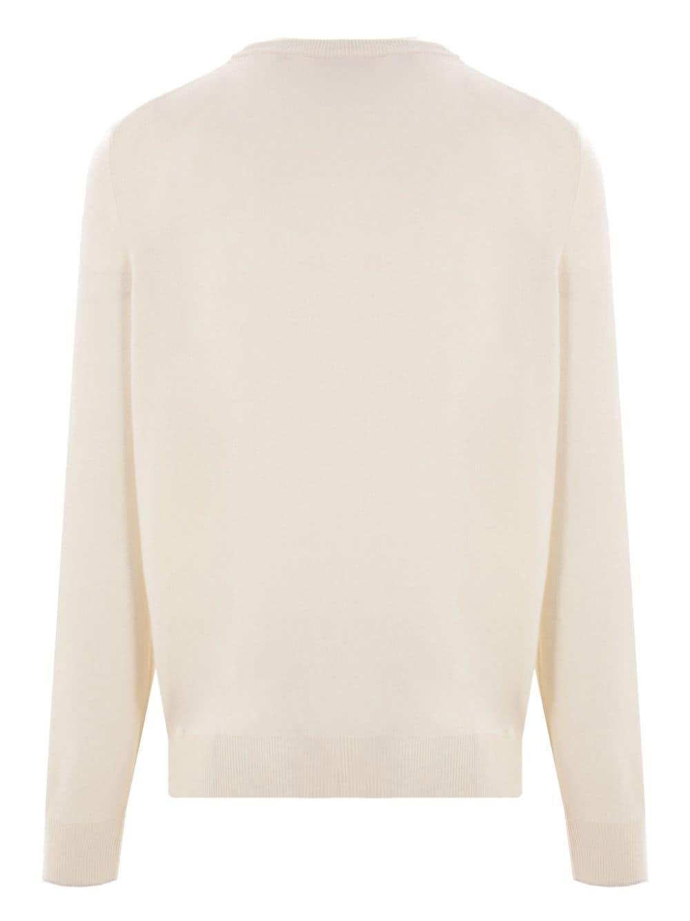 BRUNELLO CUCINELLI Crew-neck Cashmere Jumper In Off White Product Image